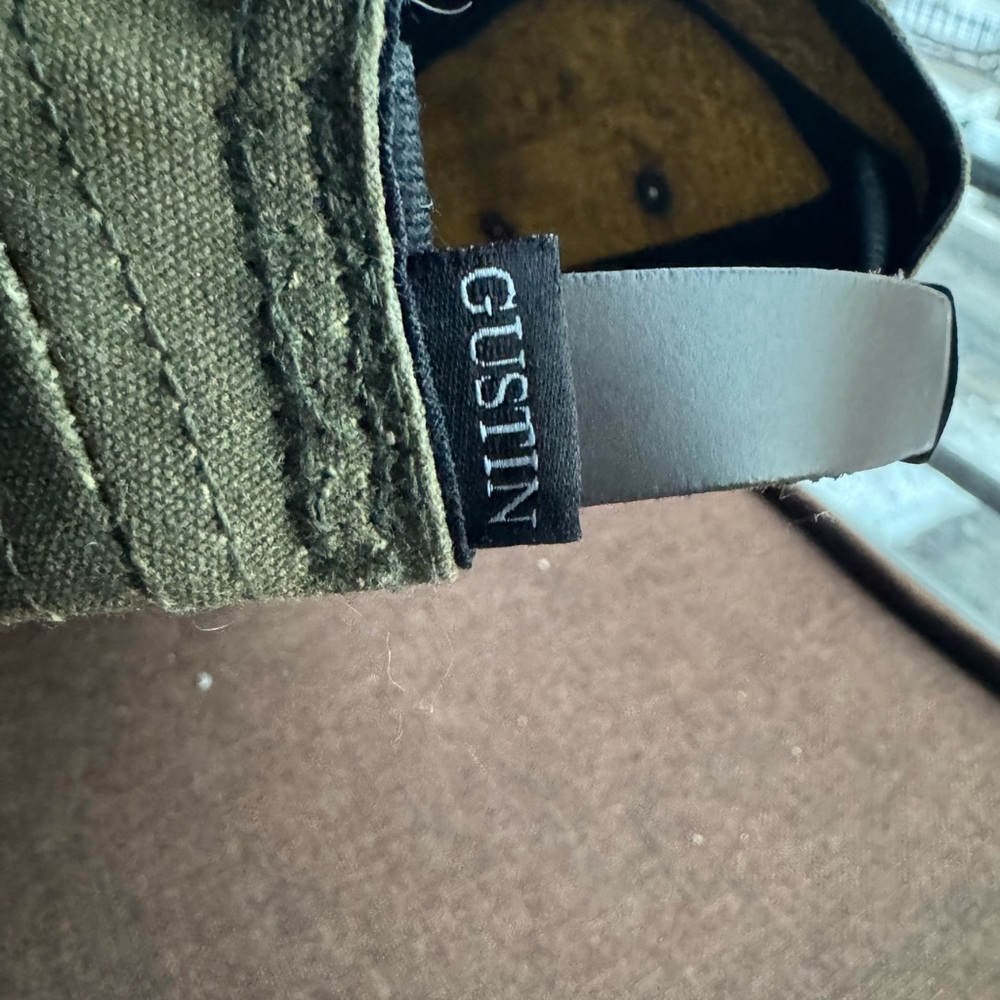 Gustin Olive Waxed Canvas 5-Panel Camp Hat - Picture 6 of 7
